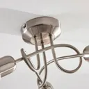 Lindby Paulina LED ceiling lamp, 3-bulb, round