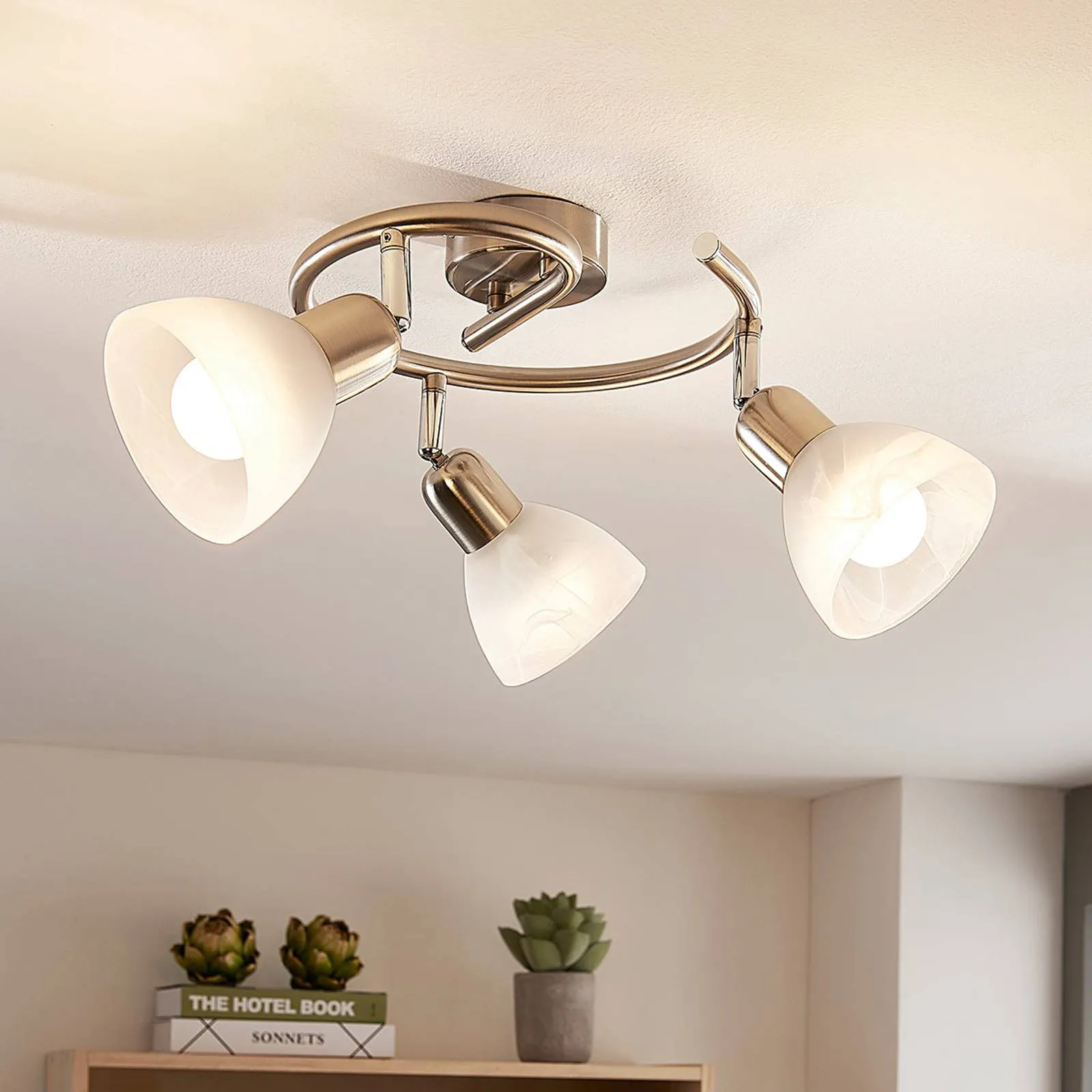 LED circular ceiling spot. Paulina, white shades