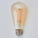 E27 LED rustic bulb 6 W 500 lm, amber 1,800 K