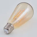 E27 LED rustic bulb 6 W 500 lm, amber 1,800 K