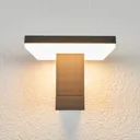 LED outdoor wall lamp Olesia, angular shape