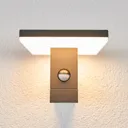 Motion detector outdoor wall light Olesia with LED