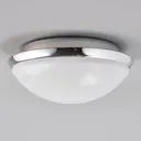 Bathroom ceiling light Mijo with chrome rim, IP44