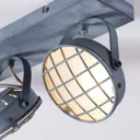 Tamin grey LED ceiling light in industrial style
