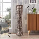 Decorative living room floor lamp Joas in brown