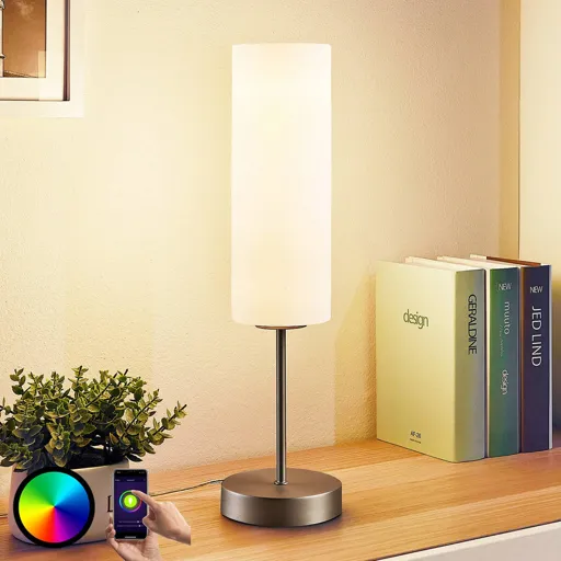 Lindby Smart LED table lamp Felice with RGB mode
