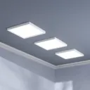 White, angular LED ceiling lamp Solvie