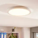 Dimmable LED ceiling lamp Solvie in white