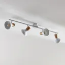 Linear ceiling light Fridolin, four-bulb
