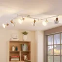 Six-bulb ceiling spotlight Fridolin in white