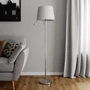 Benjiro fabric floor lamp with LED reading light