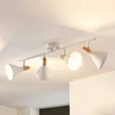 LED ceiling lamp Arina in white, 4-bulb