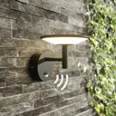 LED outdoor wall light Fenia with motion detector
