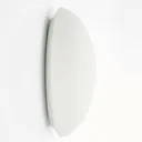 Glass wall light Jemima, elliptical shape