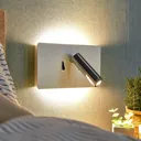 LED wall light Elske with reading light