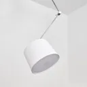 Fabric hanging light Jolla with cantilever arm