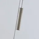 Pia LED linear pendant light, beech wood