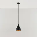 Black pendant light Jasminka, industrial style