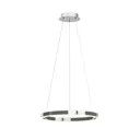 Dimmable LED pendant light Lyani in chrome, 50 cm