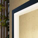 LED outdoor wall lamp Square, graphite grey
