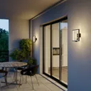 LED outdoor wall lamp Square, graphite grey sensor