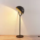 Floor lamp Muriel, 1-bulb, black/gold