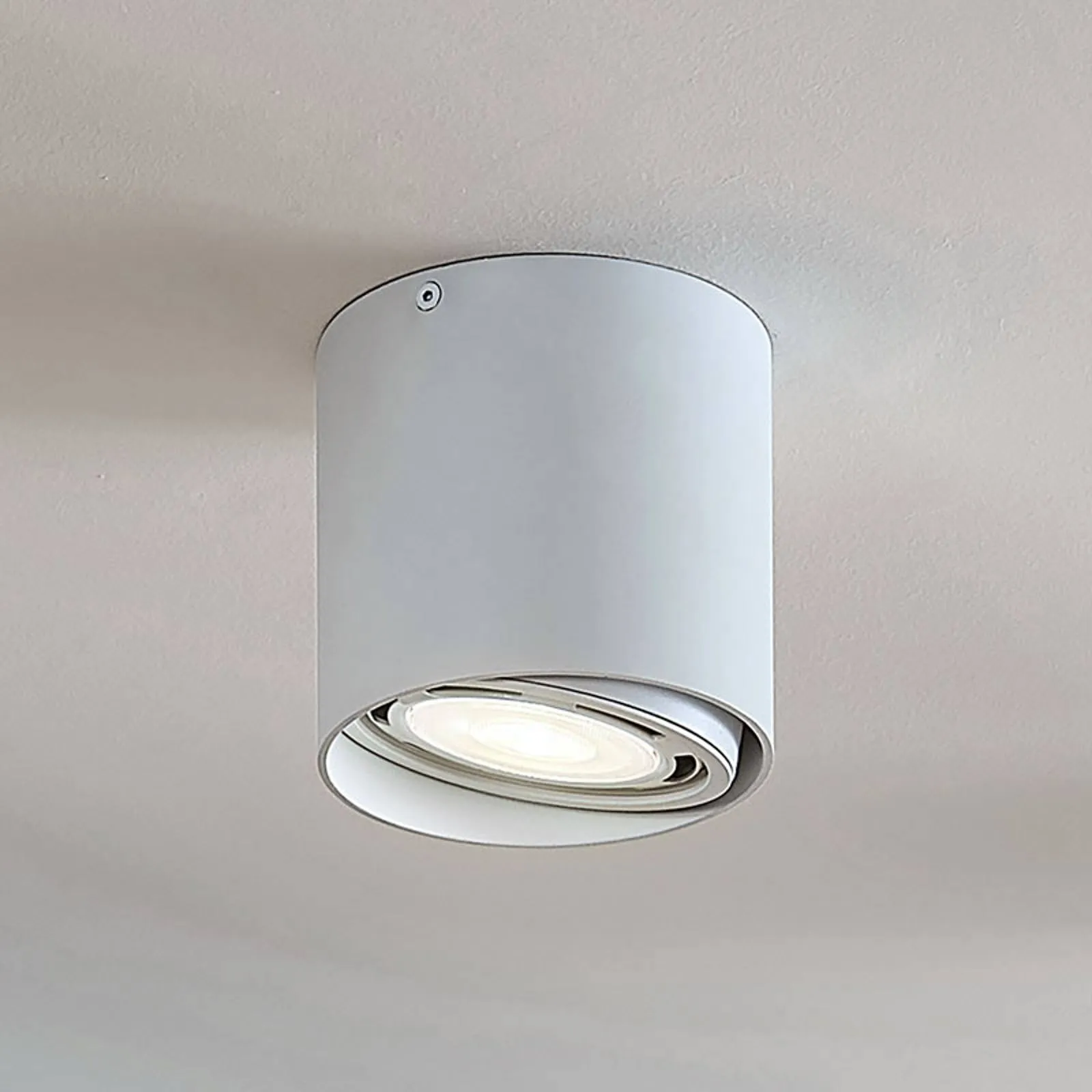 Rosalie LED downlight, 1-bulb, round, white