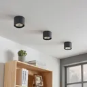 Round LED ceiling spotlight Mabel, dark grey