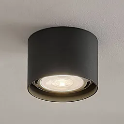 Round LED ceiling spotlight Mabel, dark grey