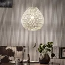 Pendant light Danya made of white woven paper 33cm