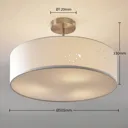 Lindby Smart LED ceiling lamp Alwine, semi-flush