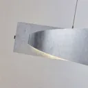 Marija LED hanging light, vertical panel, silver