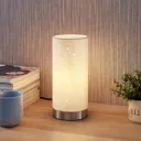Table lamp Umma with small openings, white