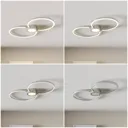 LED ceiling light Duetto, circles