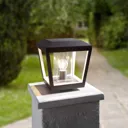 Pillar light Dunia with clear lampshade