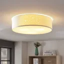 Ceiling lamp Umma, flush with ceiling, white