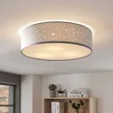 Ceiling lamp Umma, flush with ceiling, grey