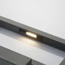 Loki LED outdoor wall light, dark grey, 26 cm