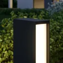 Lirka LED path light, dark grey, two-bulb