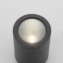 Embla LED downlight, alu IP54, dark grey