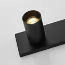 Arcchio Brinja spotlight angular black/gold 3-bulb