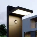 Silvan LED bollard light, 65 cm, sensor