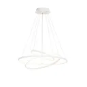 Ezana LED pendant lamp with three rings, white