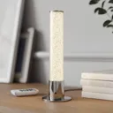Fria LED table lamp, cylinder, RGB, remote control