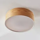 Dominic wooden ceiling light with a round shape