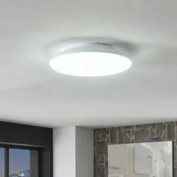 Azra LED ceiling lamp, white, round, IP54, Ø 25 cm