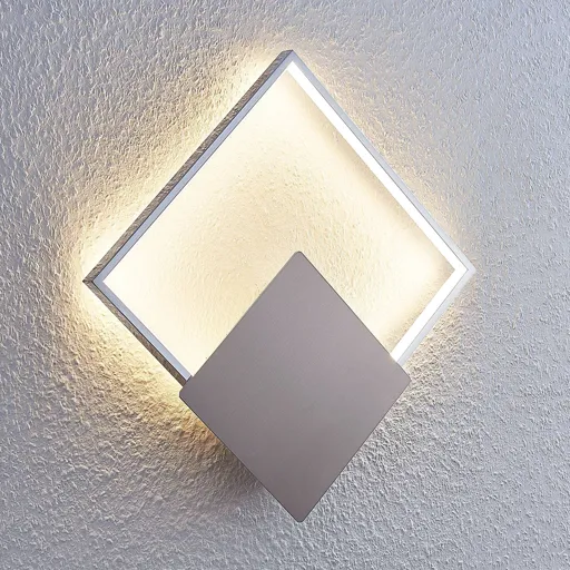 Anays LED wall lamp, square, 32 cm