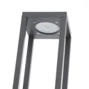 Carlota LED pillar lamp, dark grey, 50 cm