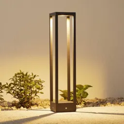 Carlota LED path lamp, dark grey, 65 cm