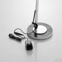 Rilana LED desk lamp with dimmer, silver